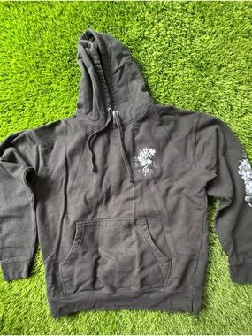 Anti Social Social Club Black Hoodie with White Logo Print